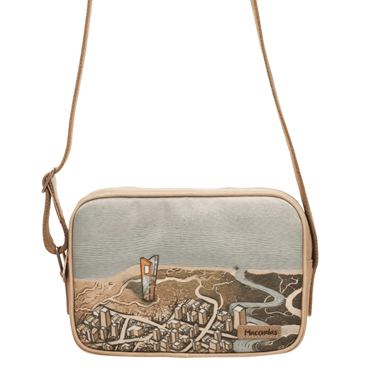 Bolso Manos Libres La Arenosa en lona para mujer. Macondas