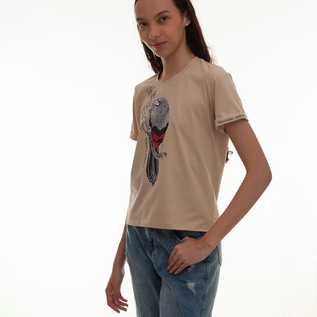Camiseta Cacique Candela con ilustración. Macondas®