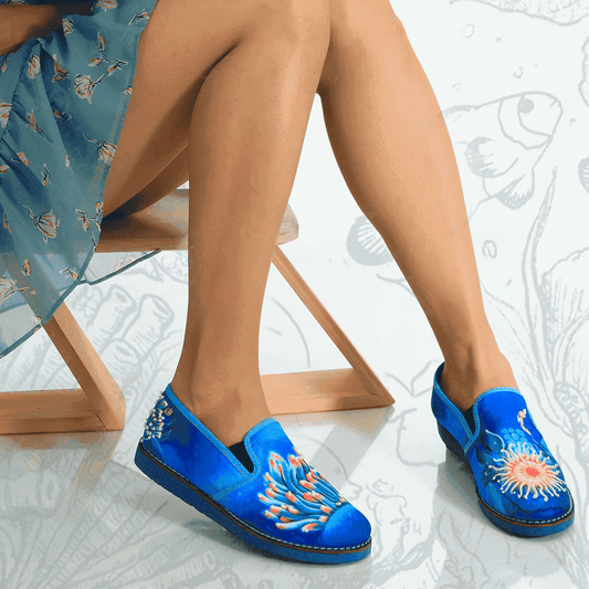 Mocasín de alto confort para mujer con suela antideslizante. macondas