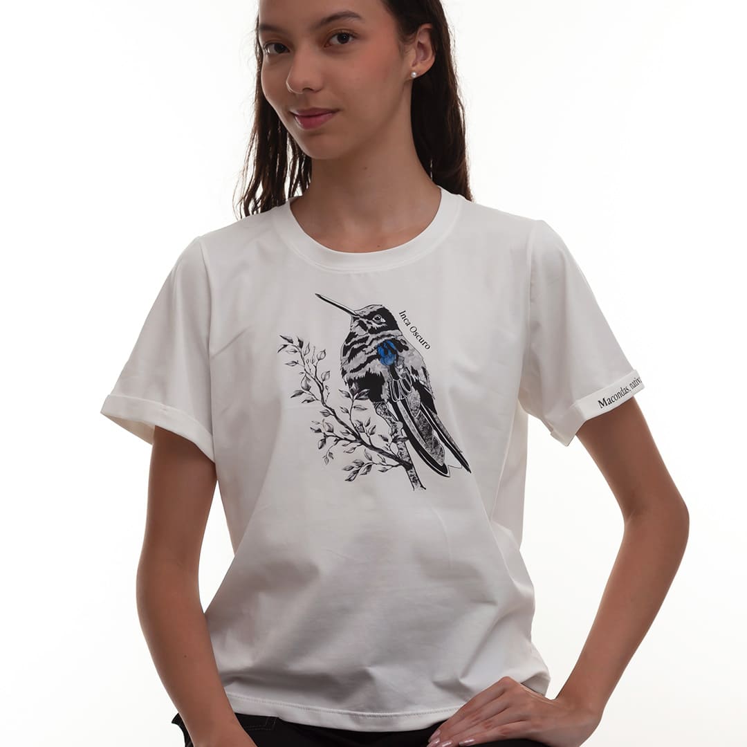 Camiseta Inca Oscuro con ilustración. Macondas®