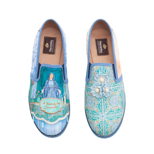 Mocasin para Mujer hechos por artesanos, extra confortables. inspirado en los tejidos de las mujeres