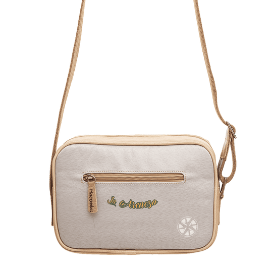 Bolso Manos Libres La Arenosa en lona para mujer. Macondas