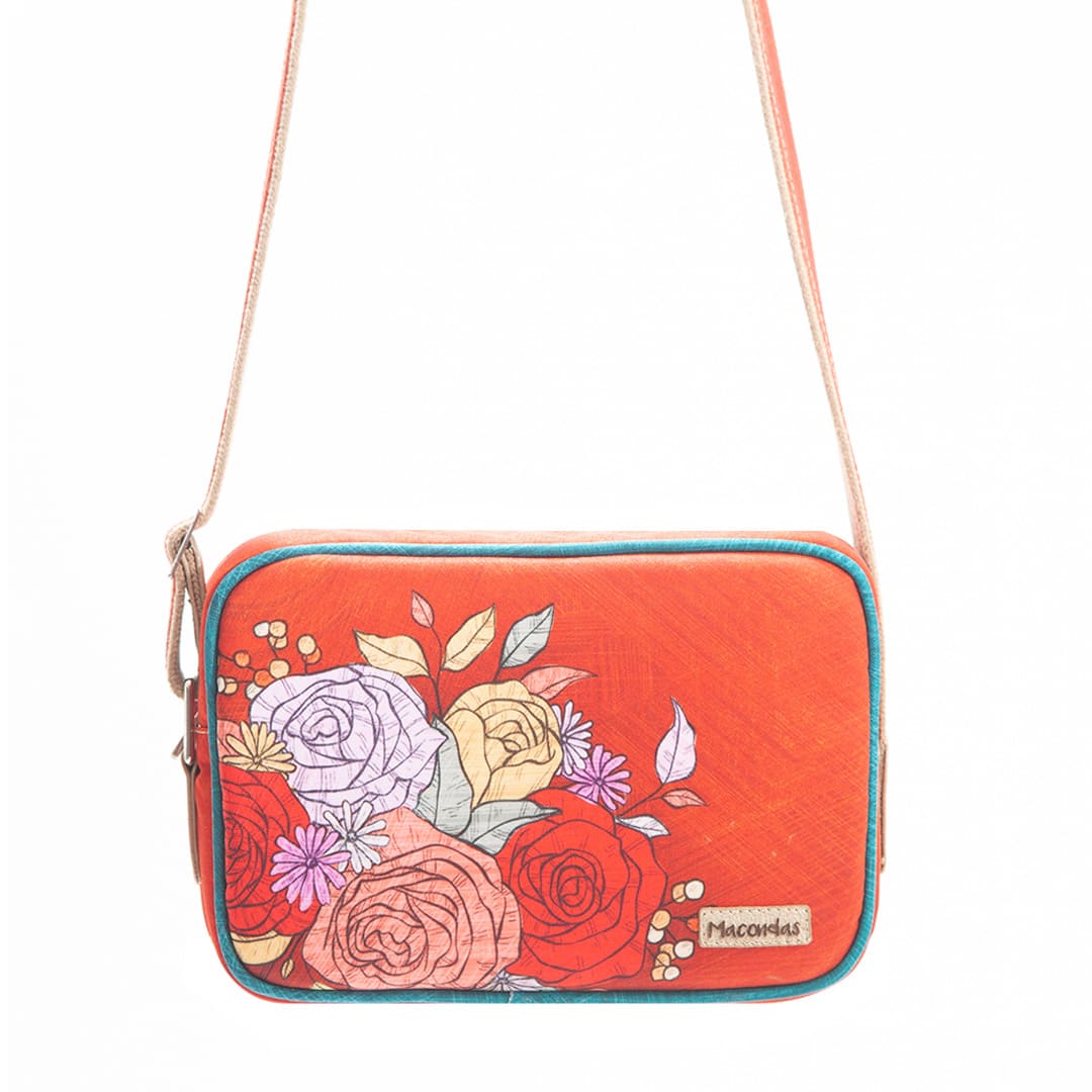 Bolso Manos Libres Rosas de Colombia. Macondas