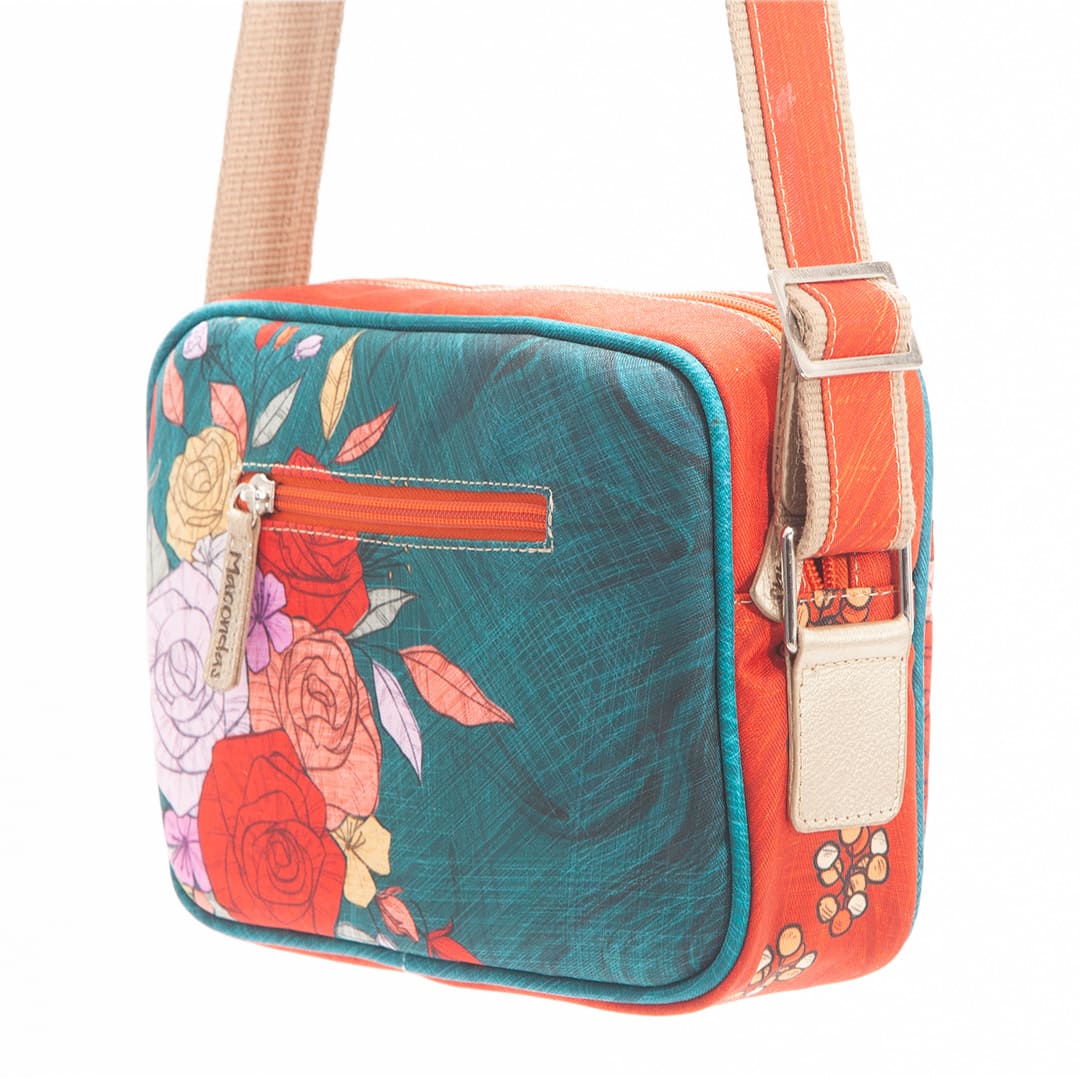 Bolso Manos Libres Rosas de Colombia. Macondas