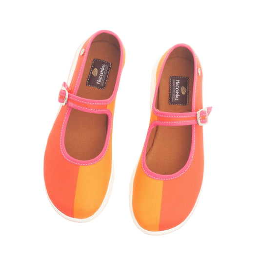 Zapatos con correa hechos por artesanos, extra confortables. Historias del rio Caño Cristales