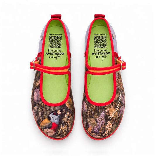 Tucaneta Barbuda – Colección Avistando Ando. Bailarinas Macondas®