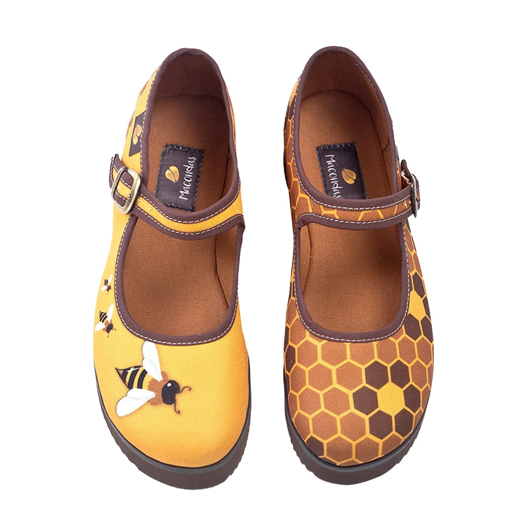 Panal · Zapatos Estilo Mary Jane Artesanales Macondas®
