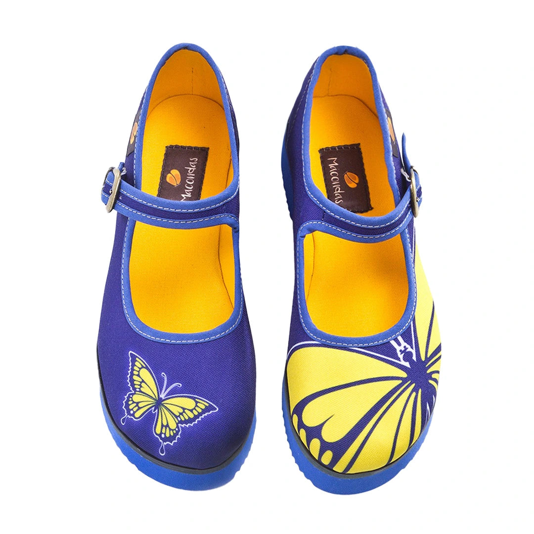 Mariposa · Zapatos Estilo Mary Jane Artesanales Macondas®