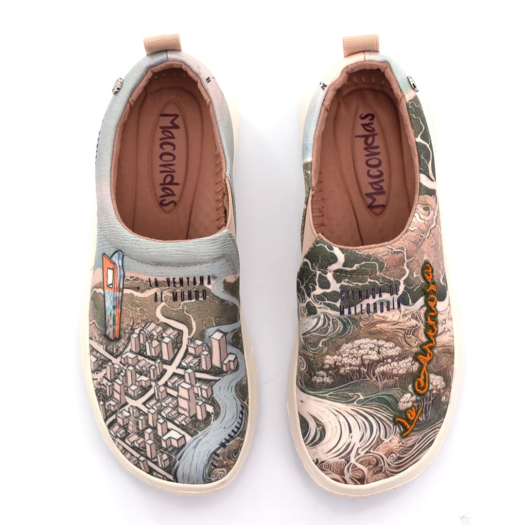 Barranquilla la Arenosa. Macondas® Zapatos bordados a mano