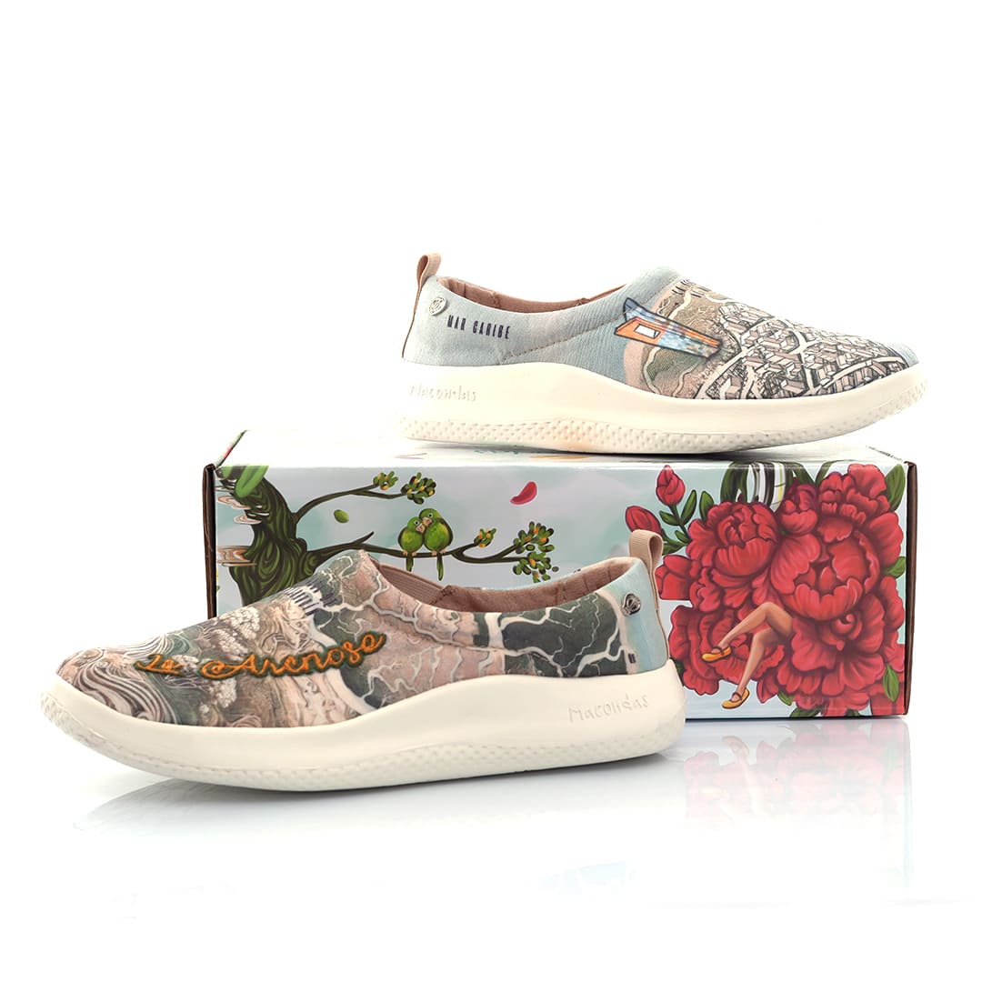Barranquilla la Arenosa. Macondas® Zapatos bordados a mano