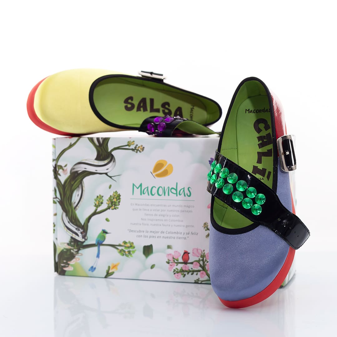 Cali la Pachanguero. Macondas® Zapatos tipo Mary Jane para dama