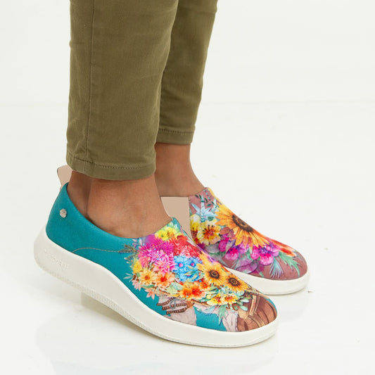 Deportivo para Mujer muy livianos. diseñados por artistas,  diseño de feria de flores. Maconda