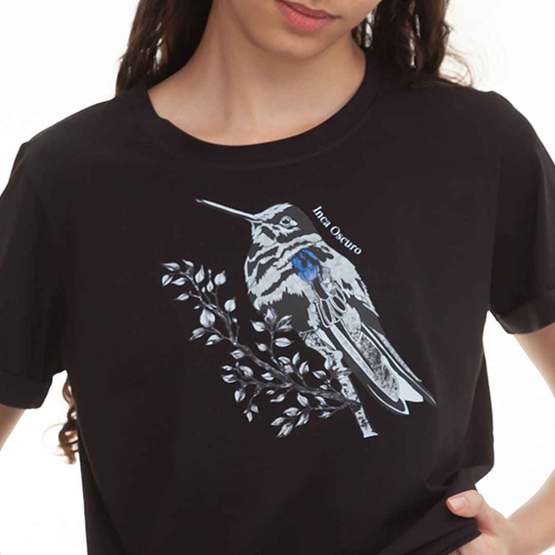 Camiseta Inca Oscuro con ilustración. Macondas®