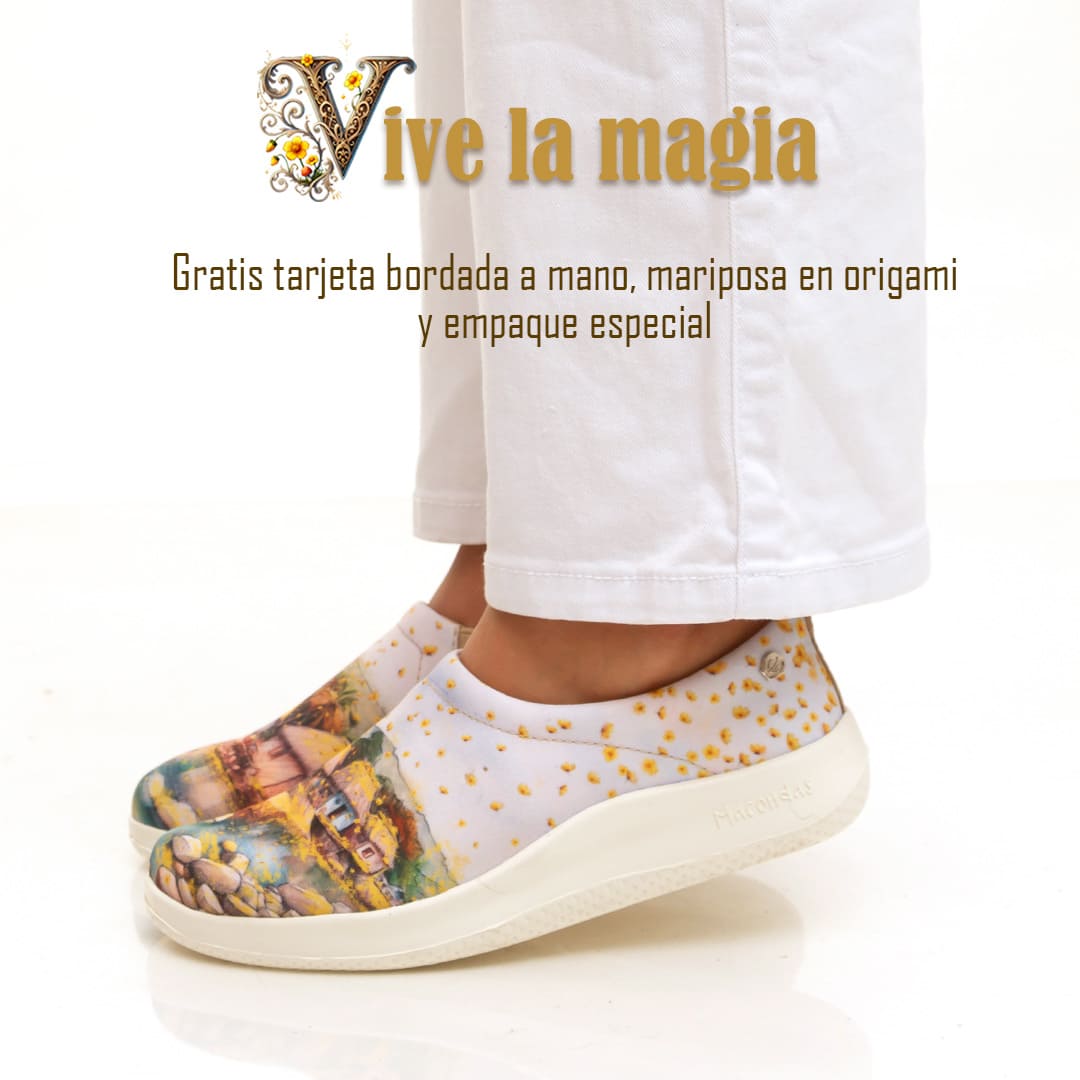 Macondo ilustrado. Zapatos Macondas® para viajar