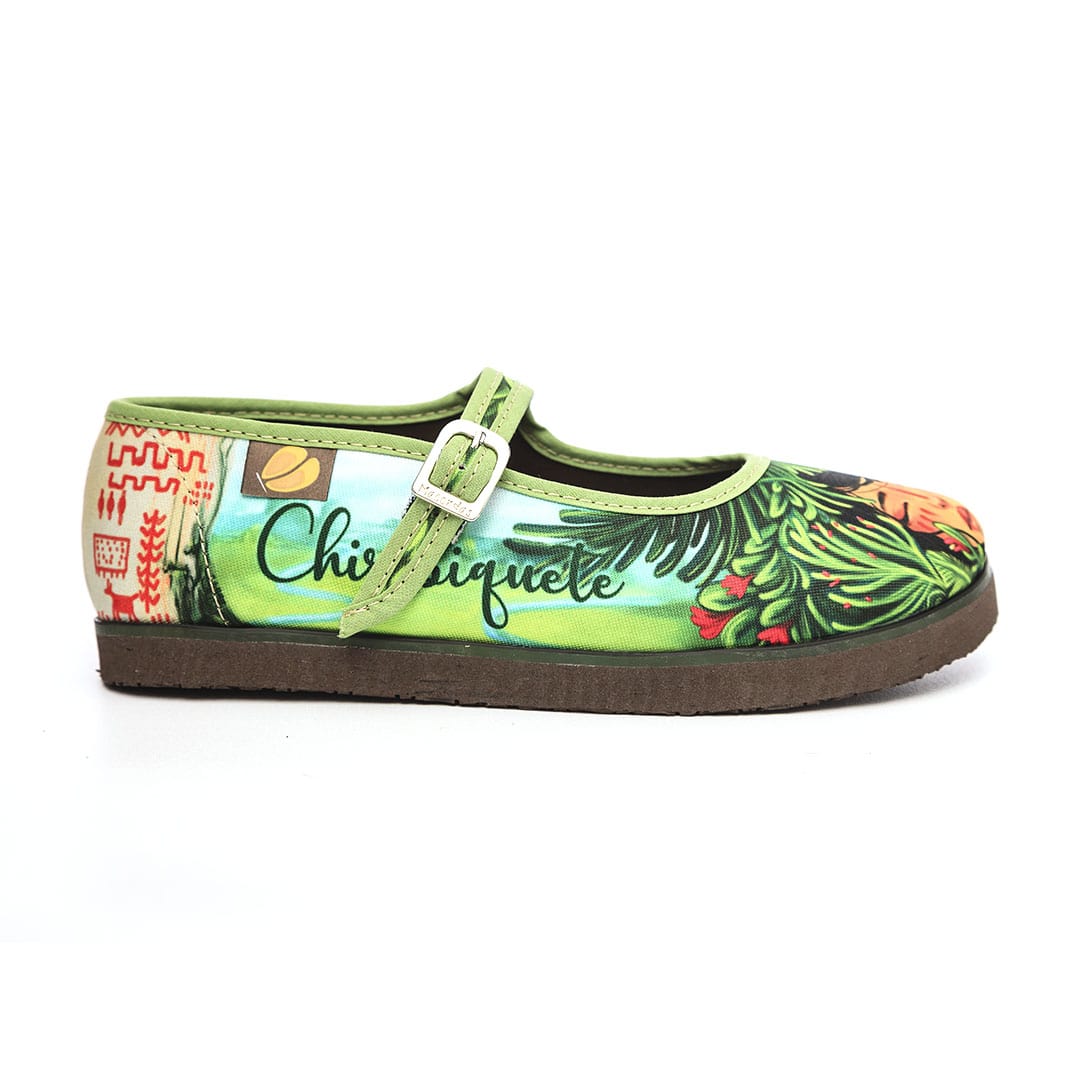Zapatos con arte impreso mujer Chiribiquete Colombia - Macondas