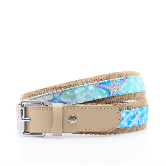 Cinturón en cuero y reata hecho en Colombia. Macondas