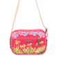 Bolso manos libres para mujer con ilustraciones de flores. macondas