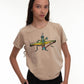 Camiseta Saltamontes Tropical con ilustración. Macondas®