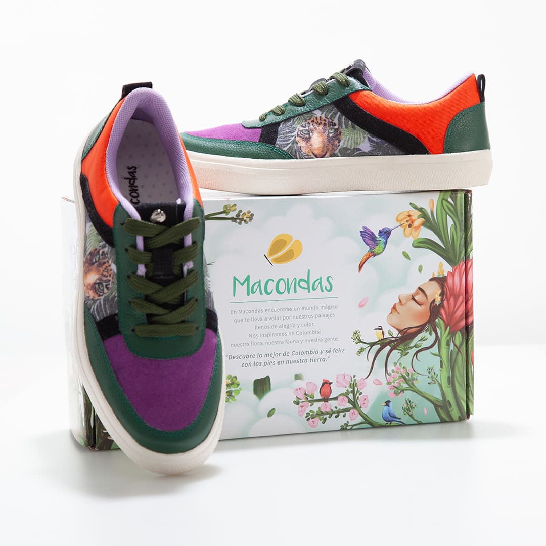 Tenis Espíritu Jaguar Macondas – Tenis para dama en cuero casuales