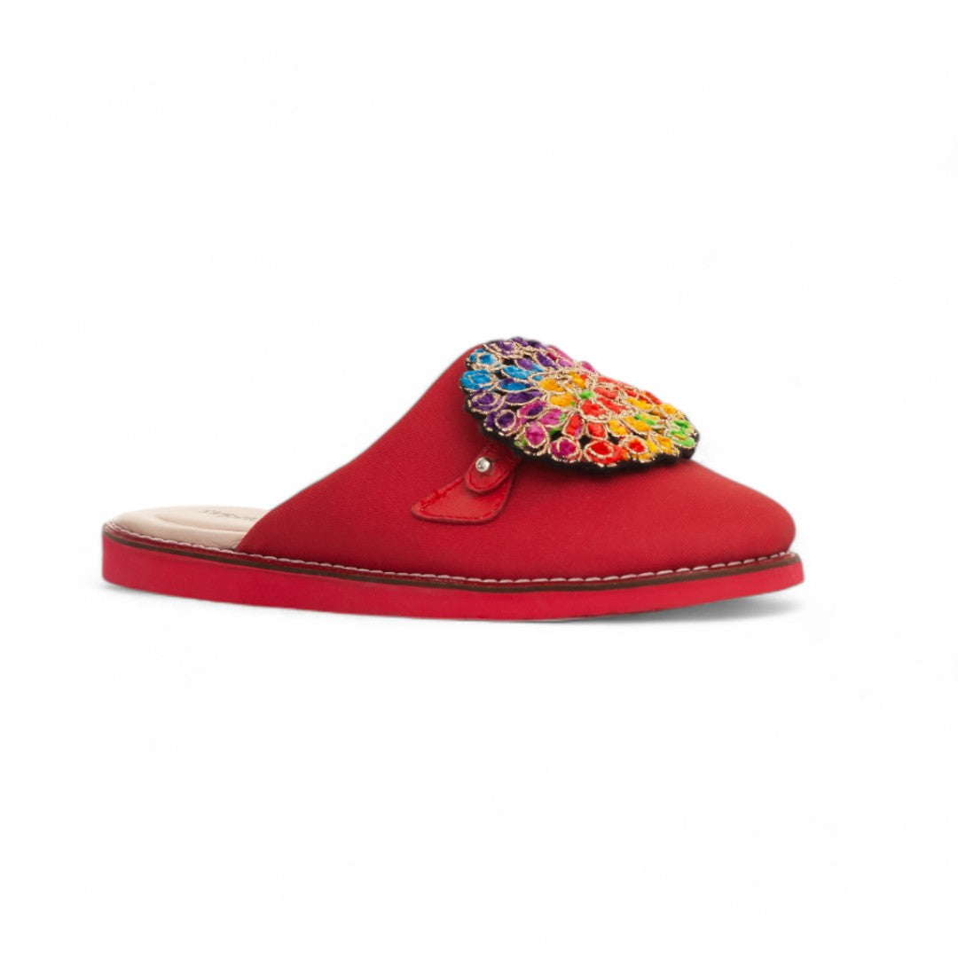 Mule Rojo Macondas®. Zapatos mujer