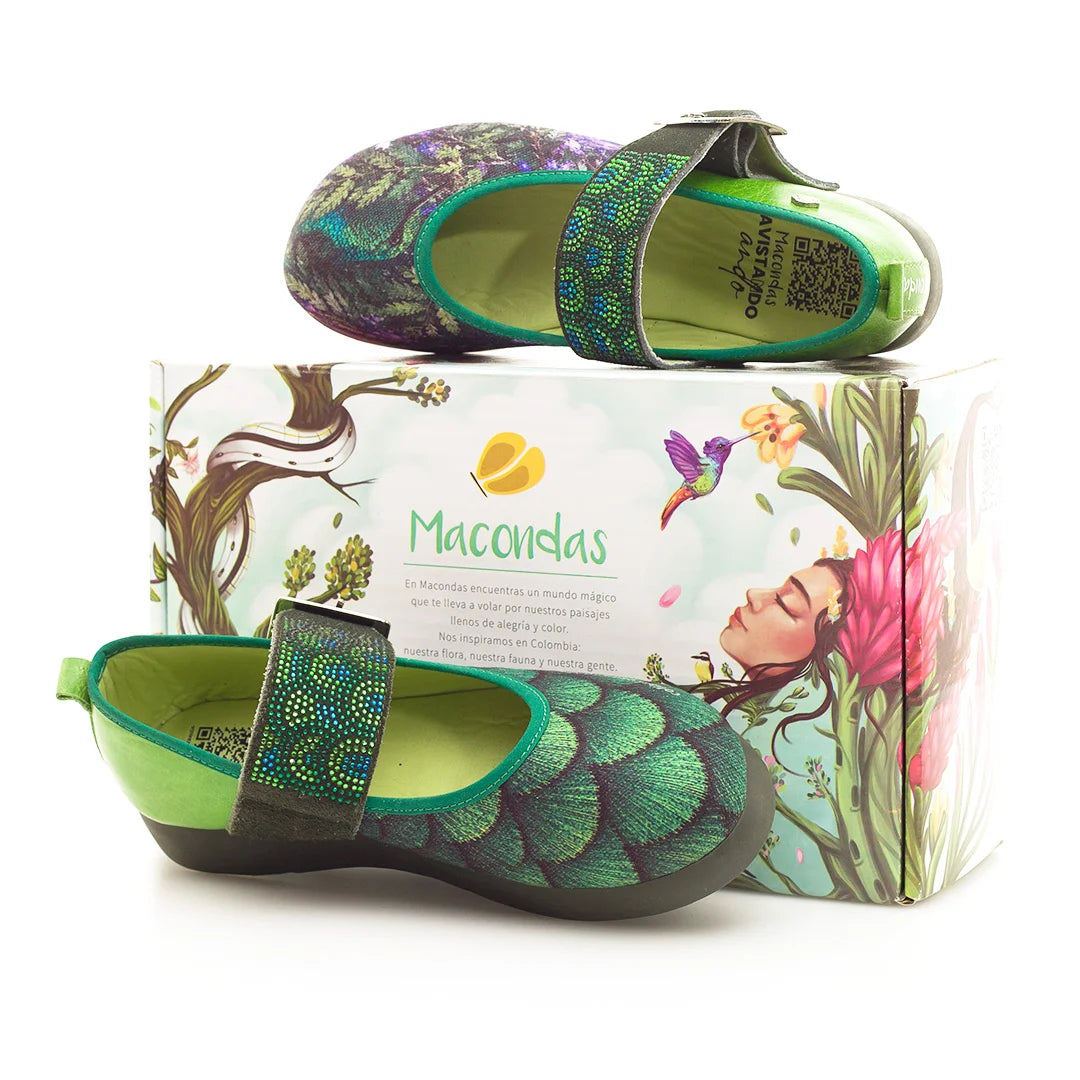 Colibrí Esmeralda – Colección Avistando Ando. Bailarinas Macondas®