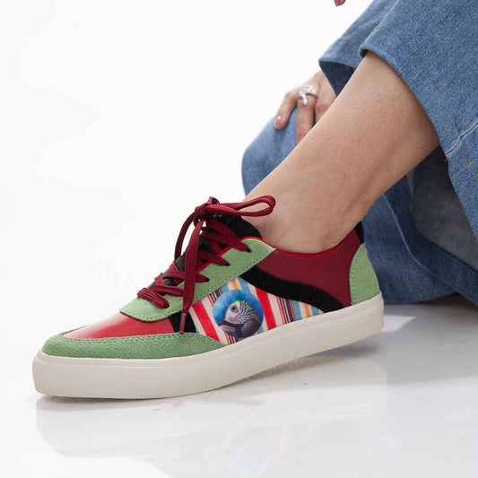 Tenis Libertad Guacamaya Azul Macondas – Tenis para dama en cuero casuales