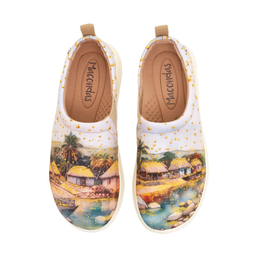 Macondo ilustrado. Zapatos Macondas® para viajar