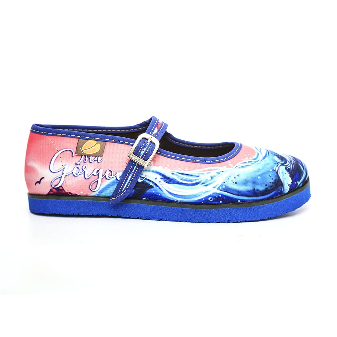 Unique Mafalda type shoes and take Gorgona Island with you